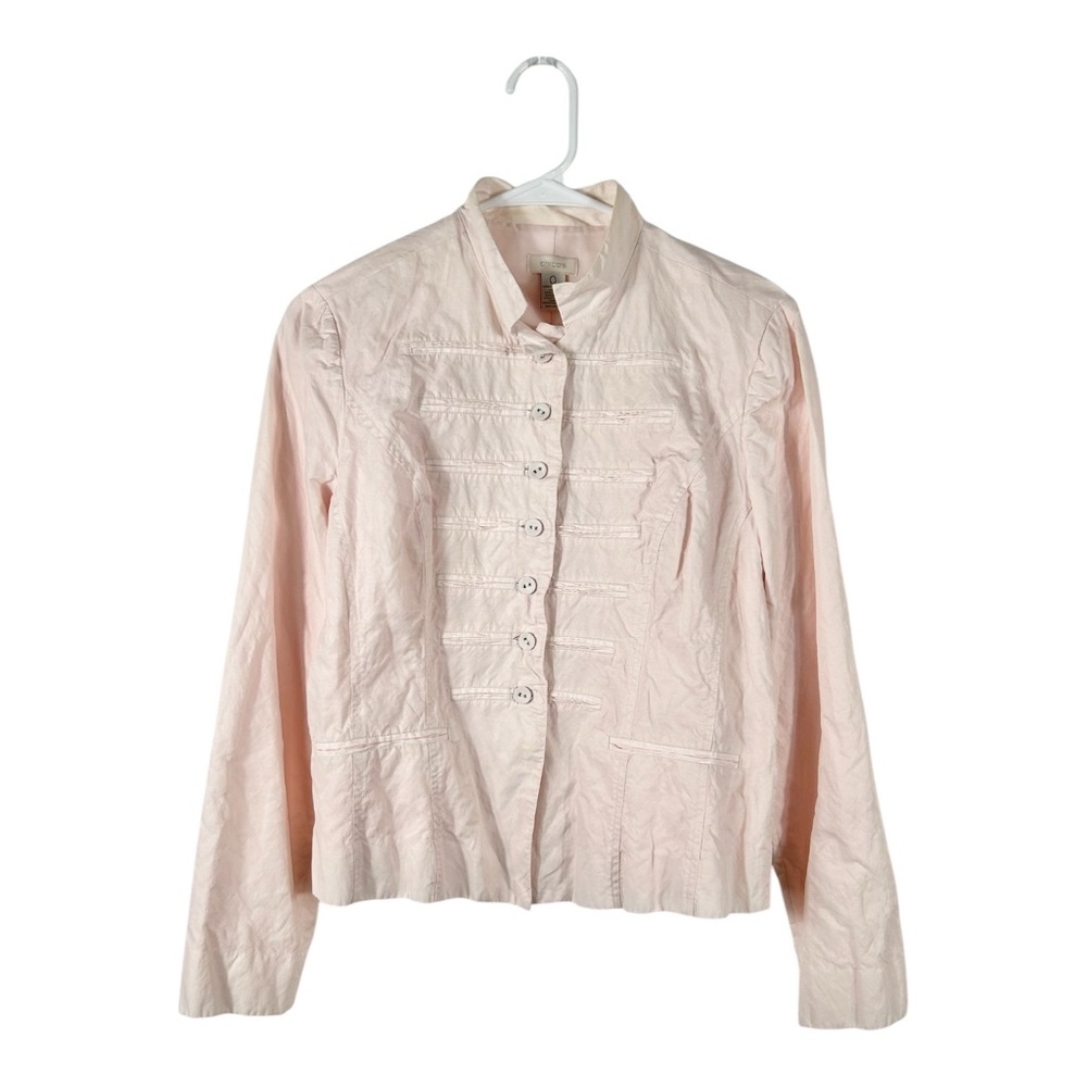 Chico’s Y2K Light Pink Button-Up Jacket